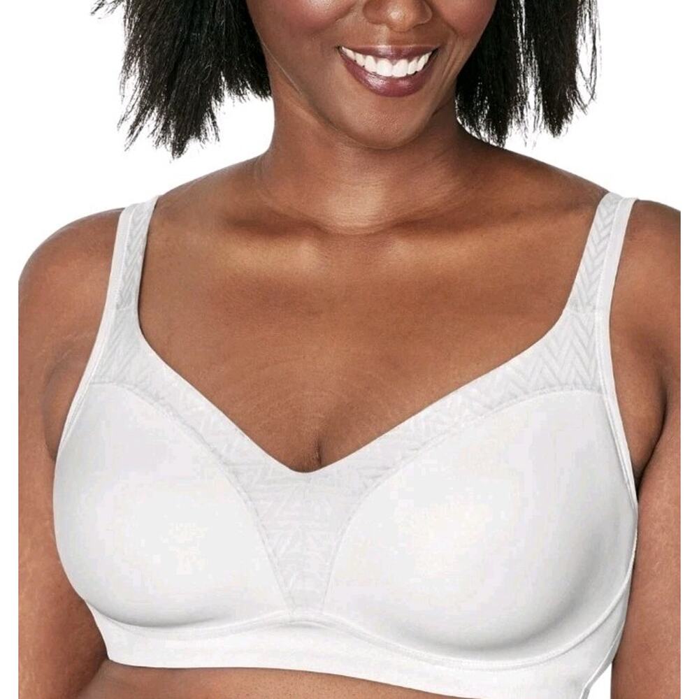 Playtex Womens‎ 18 Hour Bounce Control Convertible Wireless Bra 4699 White 36C
